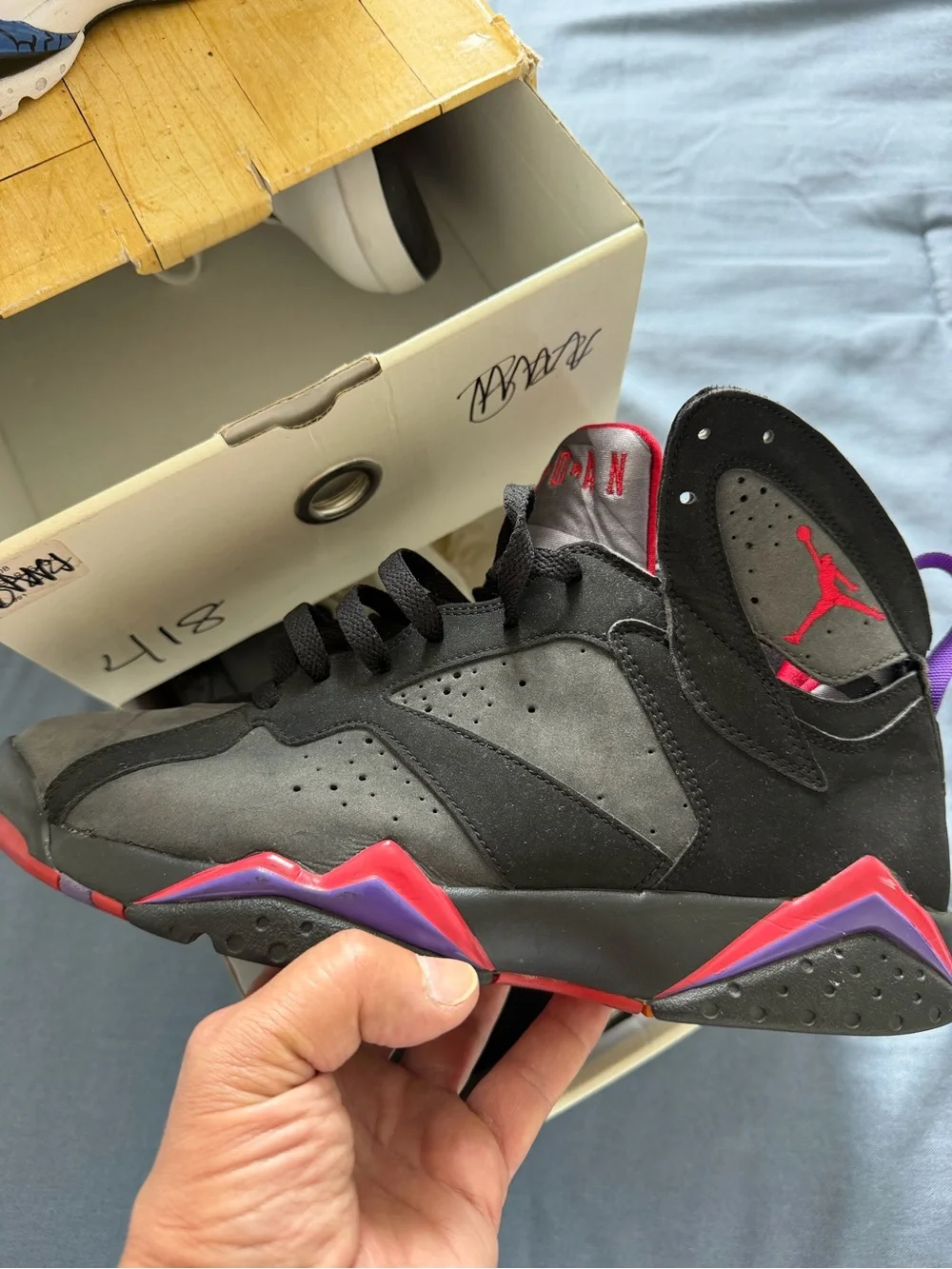 Jordan White and Red Retro Basketball Shoe Box